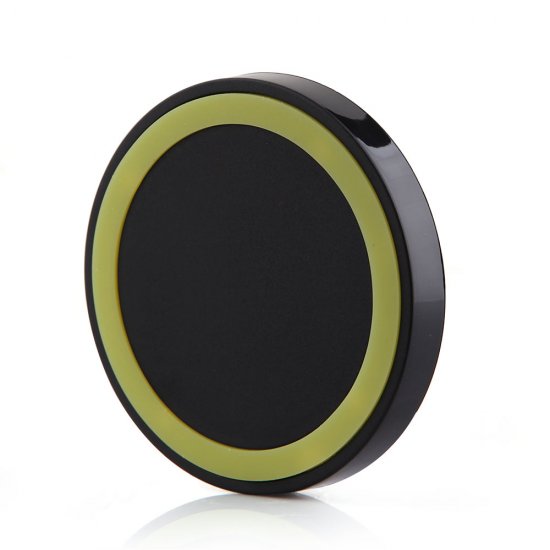 Q5 Portable Mini Wireless Charger Pad for Qi Compliant Devices Yellow&Black