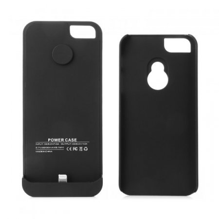 2200mAh Rechargeable External Battery Case Power Bank for iPhone 5/5S/5C Black