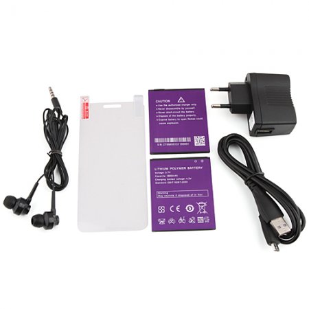 C2 Smartphone Android 4.2 MTK6572 Dual Core 1.2GHz 4.5 Inch 3G GPS - Black with Gift