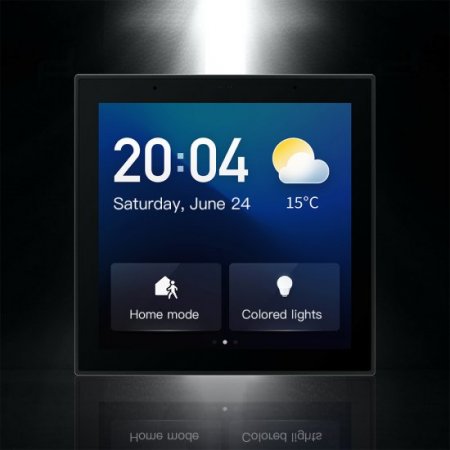 S6 WiFi Smart Scene Wall Switch,2GB+8GB Panel Smart Home Control,in-Wall Touchscreen Control for Smart Light Various Tuya$Zigbee Smart Appliances