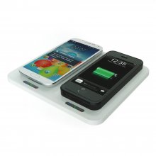 QI 6.6 Inch 2-in-1 Wireless Charger for QI Standard Smartphone White