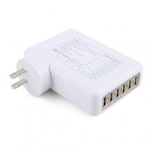 6 USB Port Wall Charger with US Standard plug for iPhone Samsung