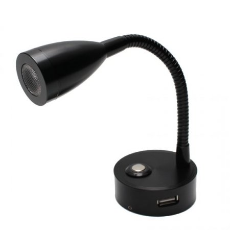 New 12V DC 3W Flexible Hose LED Light Modern LED RV Reading Light Hose Spotlight Yacht LED Light Caravan Energy Saving Light