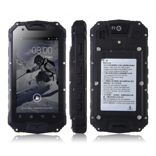 Snopow M8 Outdoor Smartphone PTT Walkietalkie IP68 MTK6589 4.5 Inch Android 4.2 3000mAh