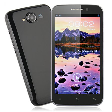 CAESAR H7500+ Smart Phone MTK6589 Quad Core 5.0 Inch IPS HD Screen Android 4.1 5.0MP Front Camera- Black