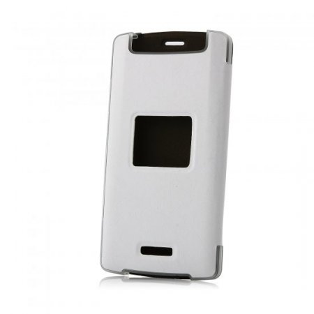 Original Protective Leather Flip Case Cover for iNew V8 Smartphone - white