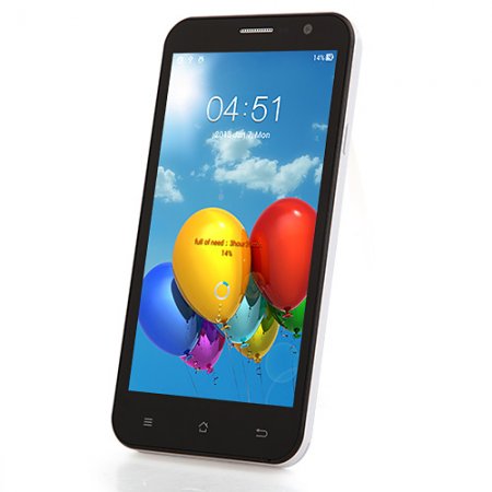 Mingren C1 Smartphone Android 4.2 MTK6589 Quad Core 5.3 Inch 3G GPS- Black & White