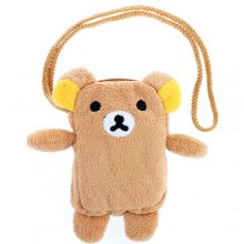 Cute Rilakkuma Bear Mobile Bag Pocket With Neck String