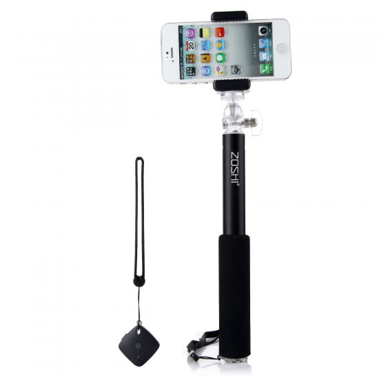ZOSHI S1 Seleie Mini Bluetooth Monopod Selfie Stick for iOS Android Smartphones Black