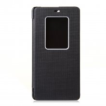 Original Protective S-View Flip Cover Case For THL 5000 Smartphone Black