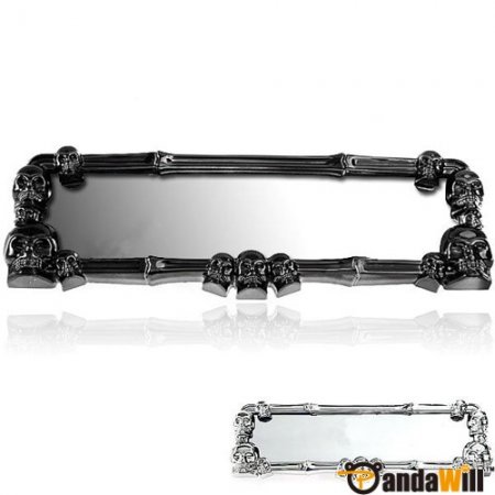 Skull Head Decorations Wide Angle Car Rearview Mirror 2 Color discount