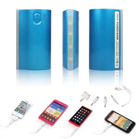External Battery Charger 5200 mAh Power Bank for All Mobile Phones and Tablets