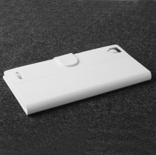 Fashion Leather Flip Case Cover for NEO M1 Smartphone White