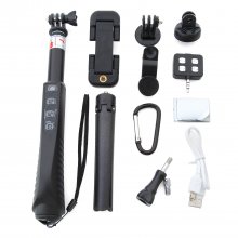 RK88E 13-in-1 Bluetooth Monopod Wireless Selfie Stick Self Timer for Phone Gopro Camera