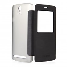 Original Flip Leather Case for Mlais MX Base Smartphone Black