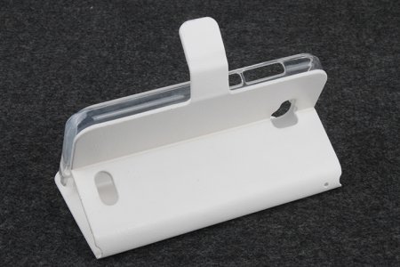 Protective PU Leather Flip Case for ZOPO ZP700 Smartphone White