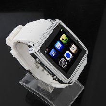 Brand New Smart Bluetooth Watch 1.6 Inch with Call SMS Sync Function for Android iOS Phone- White