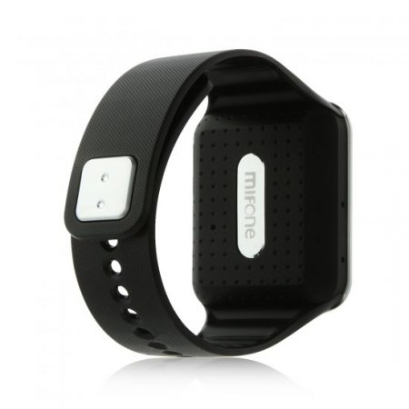 MIFone W15 2.5D Sapphire Glass Smart Bluetooth Watch 1.5" Screen TPSiV Safe Strap Black