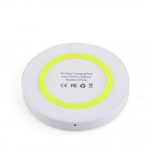 Q5 Portable Mini Wireless Charger Pad for Qi Compliant Devices Yellow&White