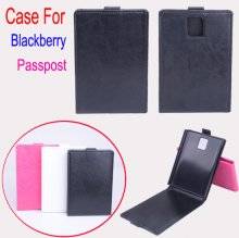 Protective PU Leather Flip Case for Blackberry Passport Smartphone White