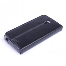 Leather Flip Cover Case Stand GIONEE V183 Smartphone Black