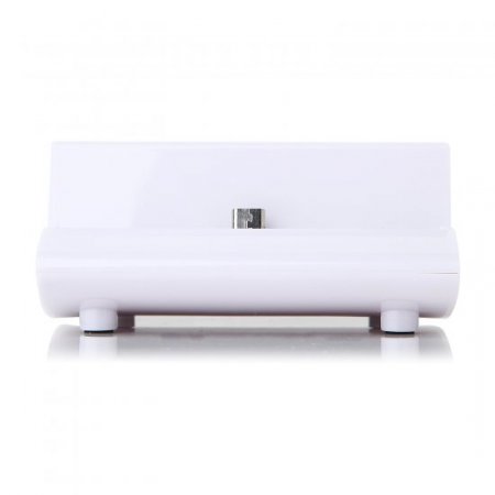 3-In-1 OTG Battery Charger Dock Stand Holder for Samsung Galaxy S4 Smartphone White