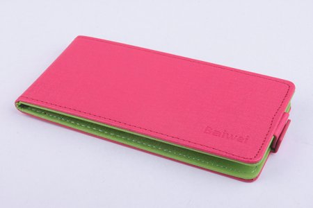 Leather Flip Cover Stand Case for DOOGEE DG310 Smartphone Rose