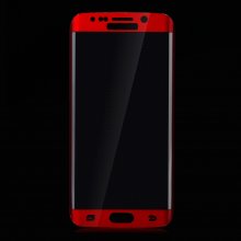 0.4mm Electroplating Tempered Glass Screen Protector for SAMSUNG S6 Edge Red