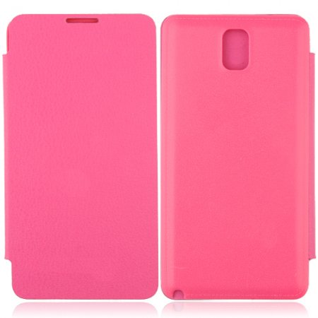 Portable Leather Flip Case Cover for Samsung Galaxy Note III Rose