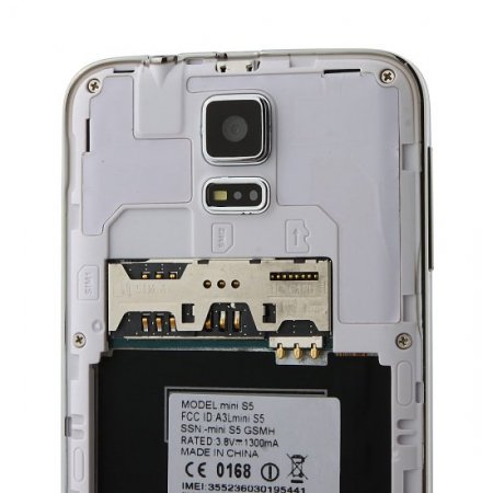 Tengda Mini S5 Smartphone Android 4.2 MTK6572W Dual Core 4.4 Inch 3G GPS White