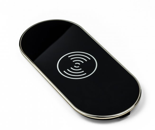 UP3 Portable Arc-shaped Qi Wireless charging Transmitter with LED Indicator 5W Black