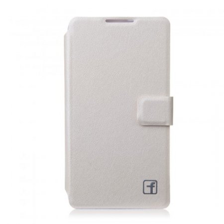 Fashion Flower Show Leather Stand Case Cover for Coolpad 7295C Smartphone White