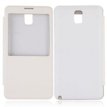 Smart Protective Transparent Window Design Flap Cover Case for Samsung Galaxy Note 3/N9005 3 Colors