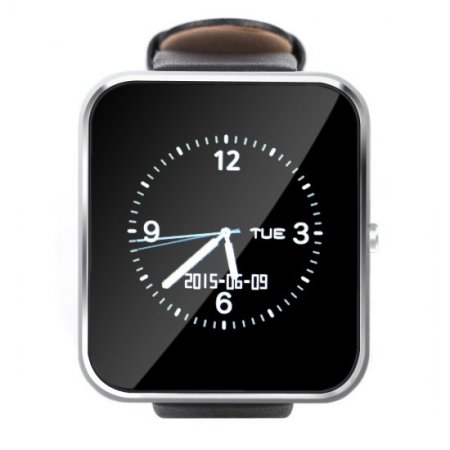 Zeblaze Rover Smart Watch Toughened OGS Panel MTK2501 BT Premium Leather Strap Silver