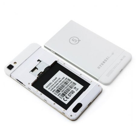 HYUNDAI Q5C Smartphone MTK6582 Android 4.2 5.0 Inch 1GB 4GB Gesture Sensing OTG White