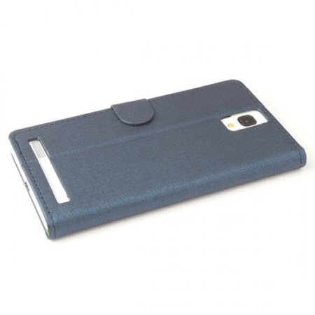 Protective PU Leather Flip Case for Elephone P2000 Smartphone Blue