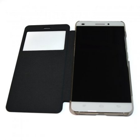 Original Protective Case S-view Flip Cover Case for Oukitel U8 Smartphone Black