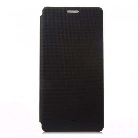 Original Leather Flip Cover Stand Case for ZOPO ZP720 Smartphone - Black