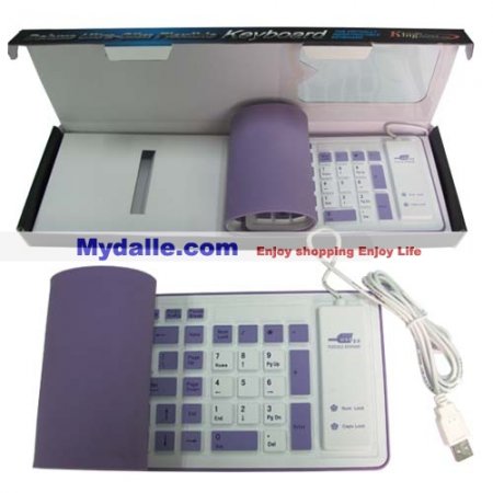 103 keys two color flexible keyboard