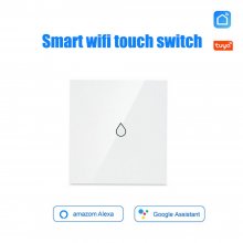 Tuya Smart Water Heater Switch, Voice Control Smart Touch Wall Switch, Support Tmall Genie/Alexa/GoogleHome, No Hub Needed,2-Pack