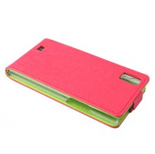 Protective Leather Flip Case Cover for THL T100 T100S Smartphone Color Random