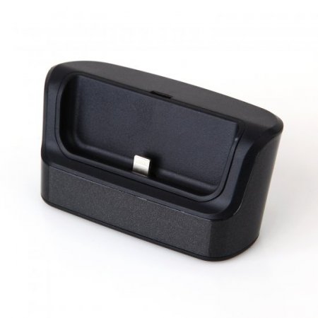 Charging Dock Station for iPhone 6 (4.7'') with 8 Pin Data Cable Black