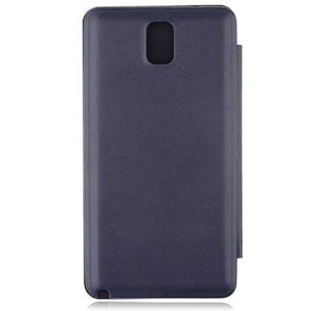 Portable Leather Flip Case Cover for Samsung Galaxy Note III Dark Blue