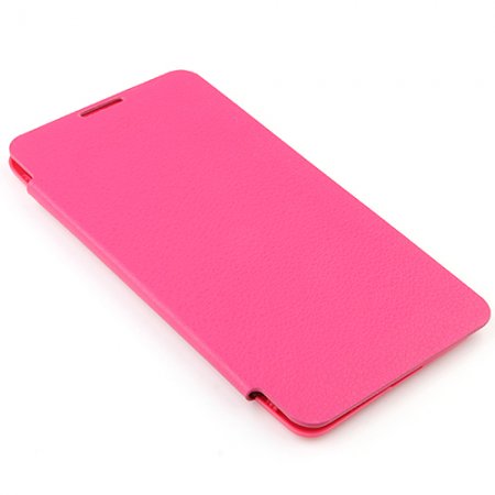 Portable Leather Flip Case Cover for Samsung Galaxy Note III Rose