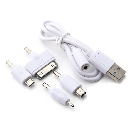 15000mAh Dual-USB Power Bank for Mobile Phone Tablet PC White