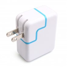 Dual USB 3.1A 17W FAST AC Travel Wall Charger for Apple iPad Air Blue