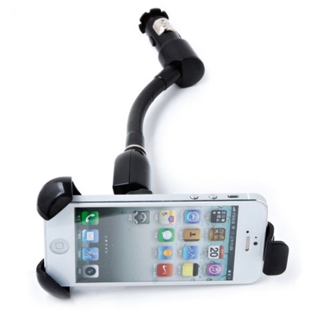 Universal Car Holder With USB Charger For Smartphones DC5V 1.5A