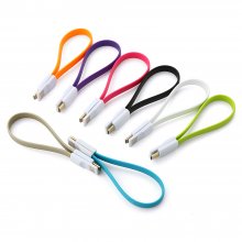 20cm Flat USB Data Cable with Magnetic Connector Color Randomly