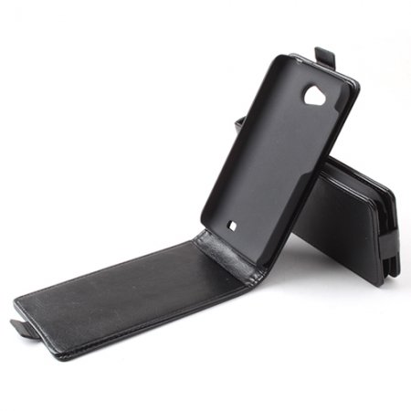 Protective Leather Flip Case Cover for ZOPO ZP810 Smartphone Black