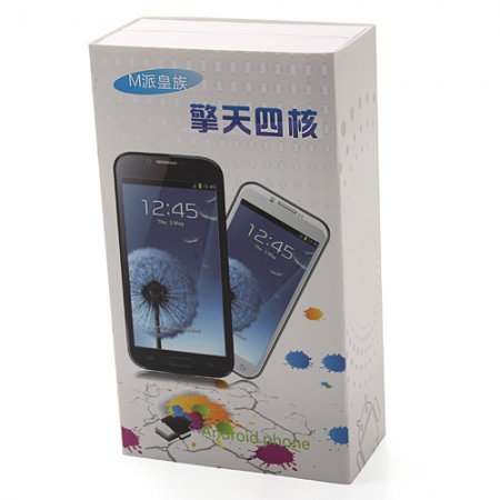 Note3 Smart Phone Android 4.2 MTK6589 Quad Core 1G RAM 6.0 Inch 8.0MP Camera- White